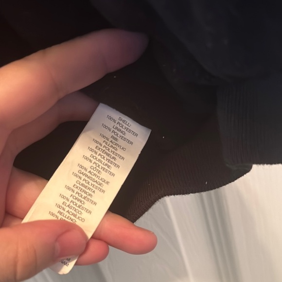 Kids Black Hooded Winter Jacket - Picture 7 of 7